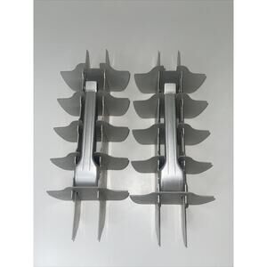 2 Ice Cube Tray Aluminum Inserts Quick Cube Replacement Vintage Quick Release